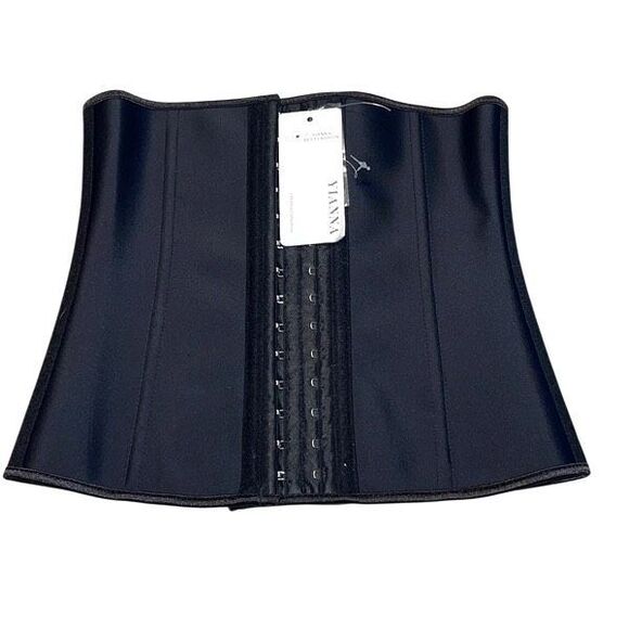 YIANNA Waist Trainer Corset for Weight loss Latex Waist Cincher Slim Black Small - Picture 1 of 10